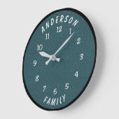 Wall Clock with Family Name ラージ壁時計 (傾斜)