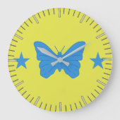Wall Clock with Flag of Bady Bassit, Brazil ラージ壁時計 (正面)