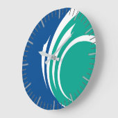 Wall Clock with flag of Ottawa, Canada ラージ壁時計 (傾斜)