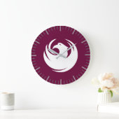 Wall Clock with Flag of Phoenix City, Arizona ラージ壁時計 (ホーム)