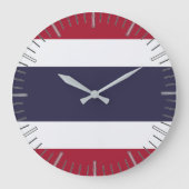Wall Clock with flag of Thailand ラージ壁時計 (正面)