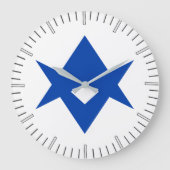 Wall Clock with flag of Toyota City, Japan ラージ壁時計 (正面)