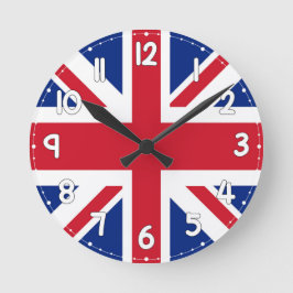 Wall Clock with the flag of England - Flag of engl ラウンド壁時計