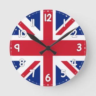 Wall Clock with the flag of England - Flag of engl ラウンド壁時計