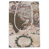 Wall Map of the World By Cornelis Danckerts ミディアムペーパーバッグ (正面)