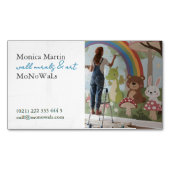 Wall Mural Painter マグネット名刺 (正面)