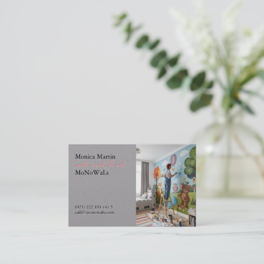 Wall Mural Painter  名刺 (スタンド正面)