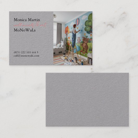 Wall Mural Painter  名刺 (正面/裏面)