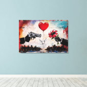 Wall of Dissension キャンバスプリント (インサイチュ (ウッドフロア))