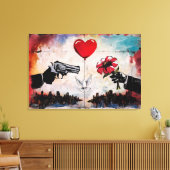 Wall of Dissension キャンバスプリント (インサイチュ (リビング))