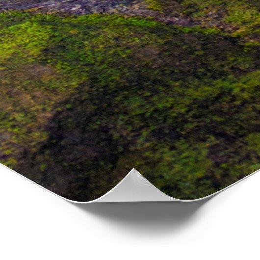 Wall of Tears, Mount Waialeale, Kauai, Hawaii ポスター (角)