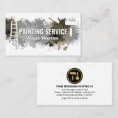 Wall Paint Splatter Home Remodeling 名刺 (正面/裏面)