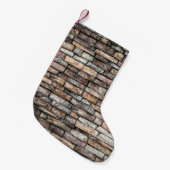 Wall stone wall brick wall スモールクリスマスストッキング (正面 (吊り時))