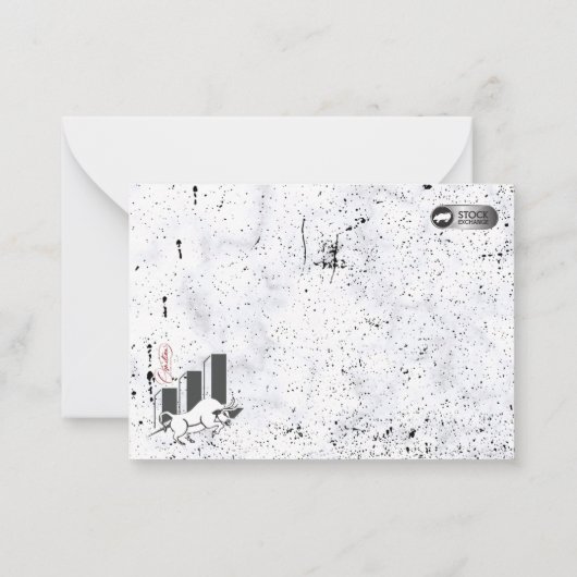 Wall Street ノートカード (裏面)