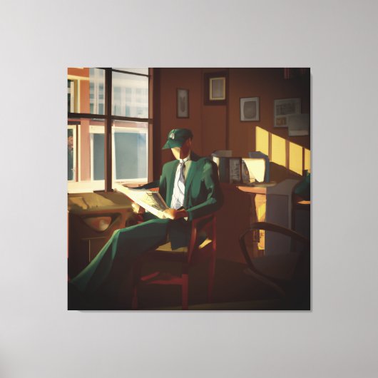 Wall Street Analyst キャンバスプリント (正面)