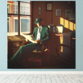 Wall Street Analyst キャンバスプリント (インサイチュ (ウッドフロア))