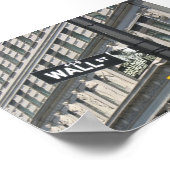 Wall Street and Broadway, New York City ポスター (角)