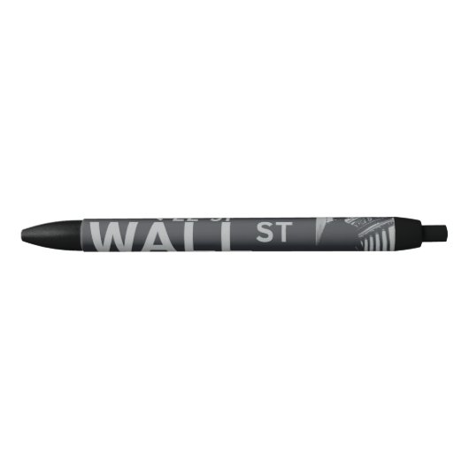 Wall Street Pen 黒ボールペン (正面)