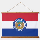 Wall tapestry with flag of Missouri, U.S.A. 吊り下げ型タペストリー (正面)