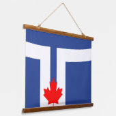 Wall Tapestry with flag of Toronto, Canada 吊り下げ型タペストリー (傾斜あり)
