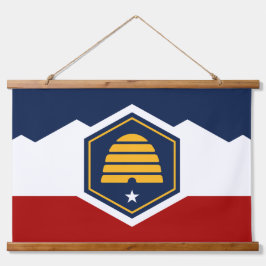 Wall Tapestry with new flag of Utah, USA 吊り下げ型タペストリー