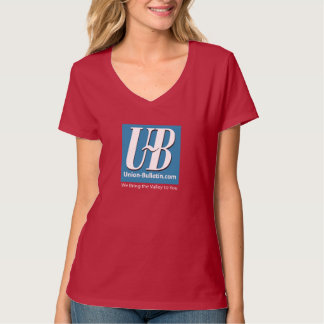 Walla Walla Union Bulletin UB Logo Women's V-Neck Tシャツ