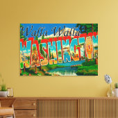 Walla Walla, Washington – ラージレターシーン キャンバスプリント (インサイチュ (リビング))