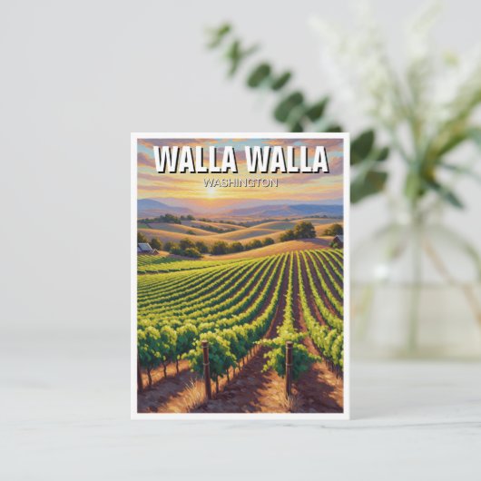 Walla Walla Washington Travel ポストカード (スタンド正面)