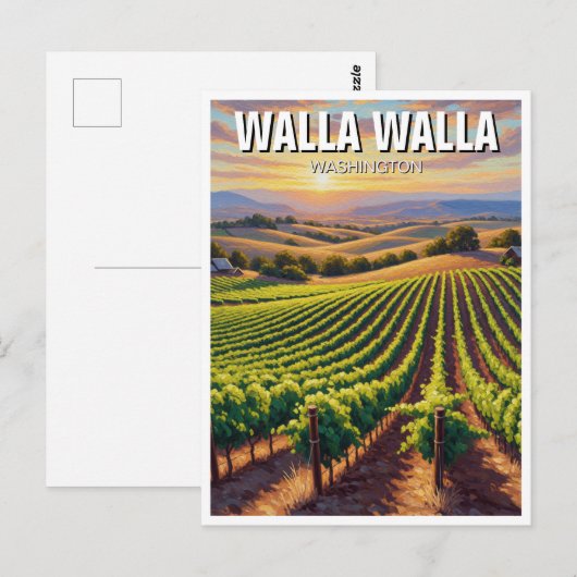 Walla Walla Washington Travel ポストカード (正面/裏面)