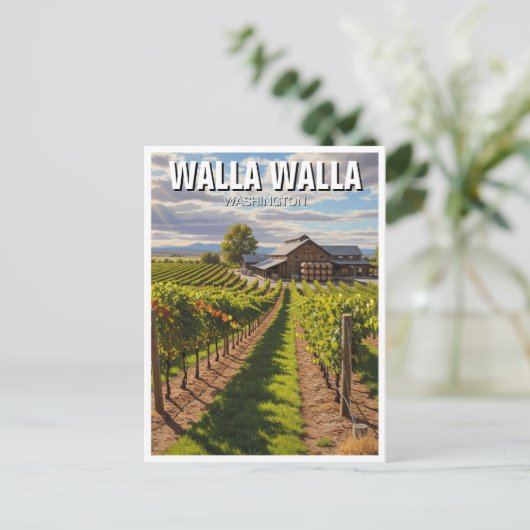 Walla Walla Washington Travel ポストカード (スタンド正面)