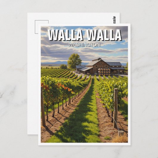 Walla Walla Washington Travel ポストカード (正面/裏面)
