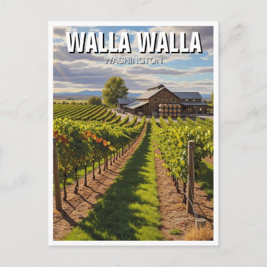Walla Walla Washington Travel ポストカード (正面)