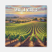 Walla Walla Washington Travel マグネット (正面)