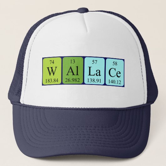 Wallace定期テーブル名hat キャップ (正面)