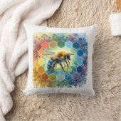Wallace bee painting 130724AREF109 - Watercolor クッション (ブランケット)