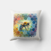 Wallace bee painting 130724AREF109 - Watercolor クッション (裏面)