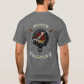 Wallace Clan Badge Tartan & Swords (back) Tシャツ (裏面)
