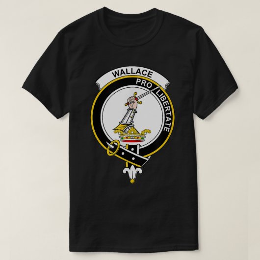 Wallace Coat of Arms  Family Crest  Tシャツ (デザイン正面)