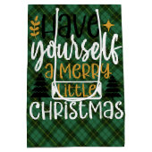 Wallace Hunting Ancient Scottish Tartan Gift Bag ミディアムペーパーバッグ (裏面)