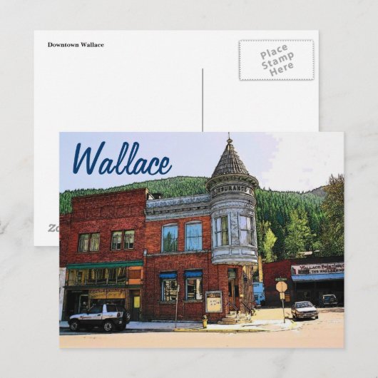 Wallace (ID)はがき ポストカード (正面/裏面)