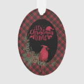 Wallace Red  Original Scottish Tartan Christmas オーナメント (正面)
