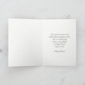 Wallace Red Scottish Tartan Holiday Card シーズンカード (内部)