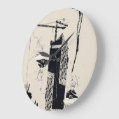 Wallclock :: Elbphilharmonie Hamburg Germany ラージ壁時計 (傾斜)