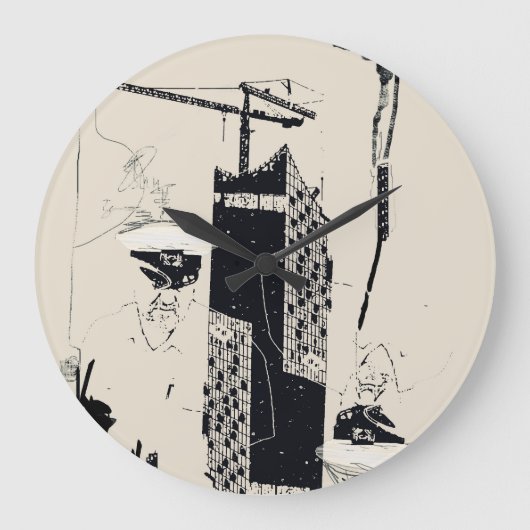 Wallclock :: Elbphilharmonie Hamburg Germany ラージ壁時計 (正面)