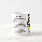 Waller、起源、意味および頂上 コーヒーマグカップ (中央)