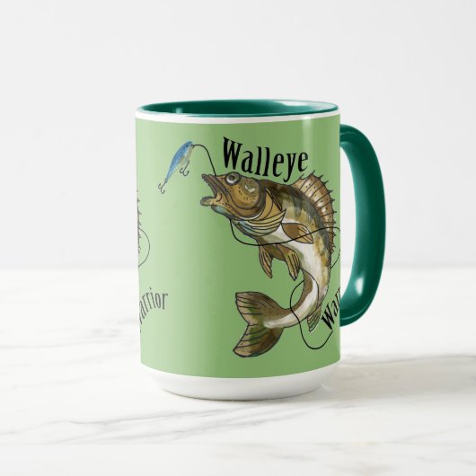 Walleyeの戦士の元のデザイン マグカップ (正面右)