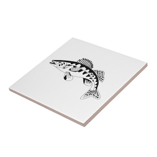 Walleyeの輪郭 タイル (側面)