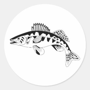 Walleyeの輪郭 ラウンドシール