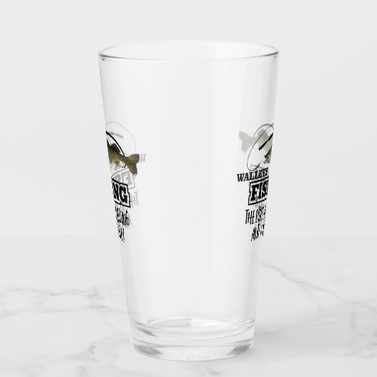 Walleyeの魚釣りのチョウチンアンコウはアウトドアの人を遊ばします タンブラーグラス (右)