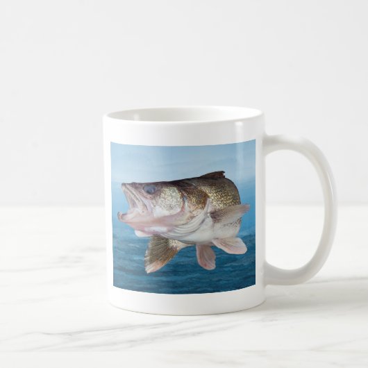 Walleyeの魚釣り コーヒーマグカップ (右)